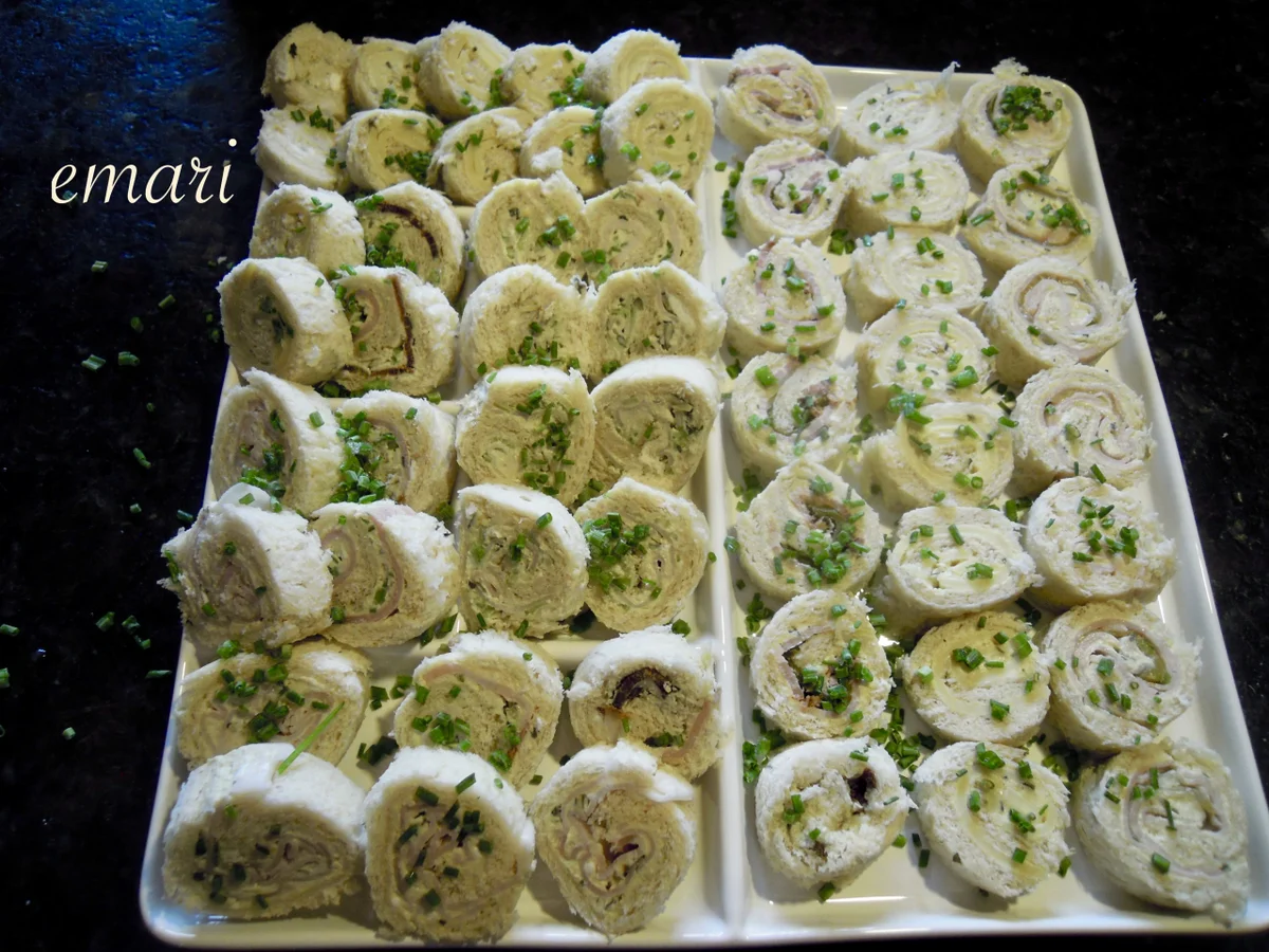 hors d'Oeuvre - Speckröllchen und Käseröllchen - Rezept - Bild Nr. 3631