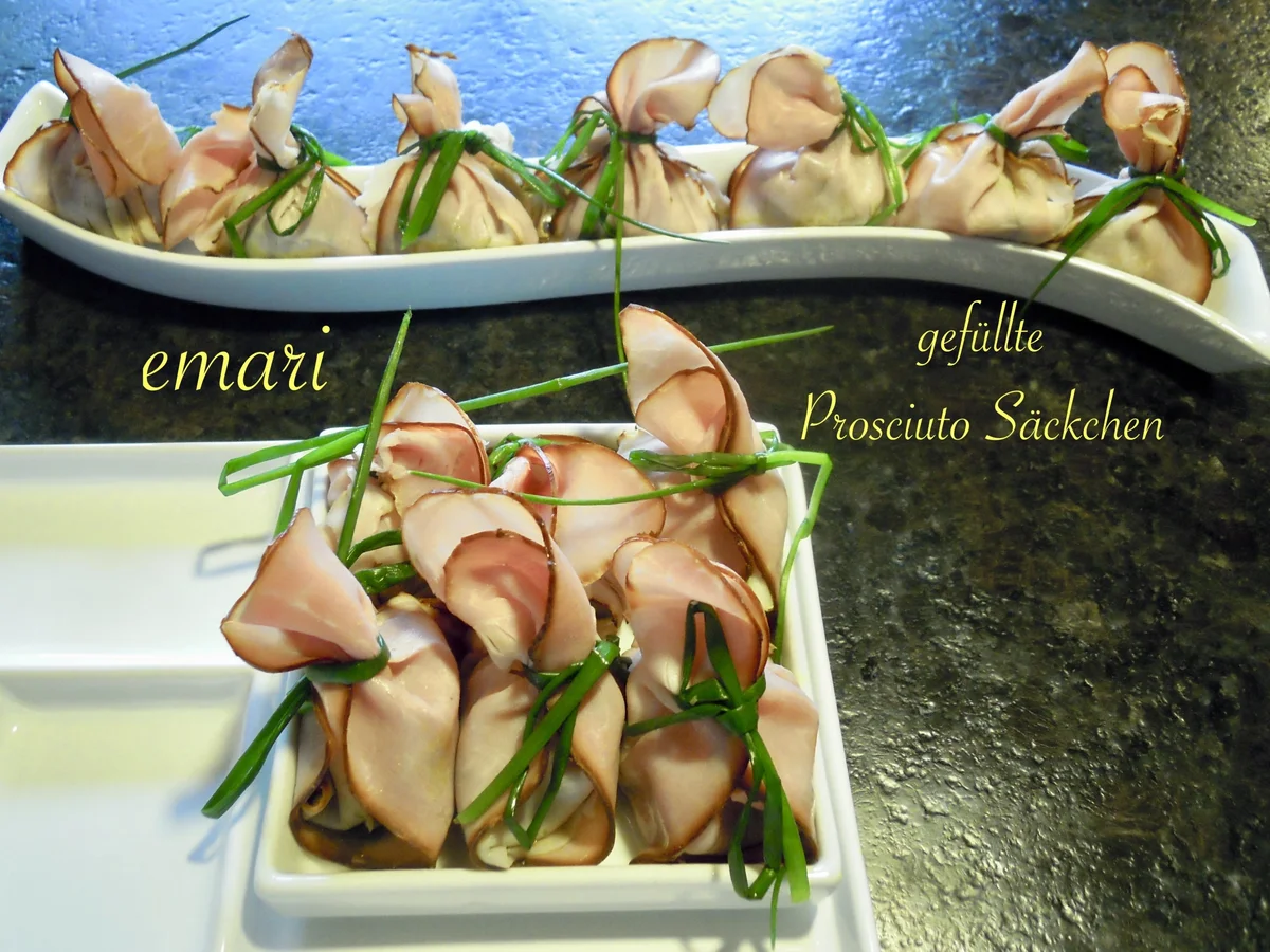 hors d'Oeuvre - Speckröllchen und Käseröllchen - Rezept - Bild Nr. 3638