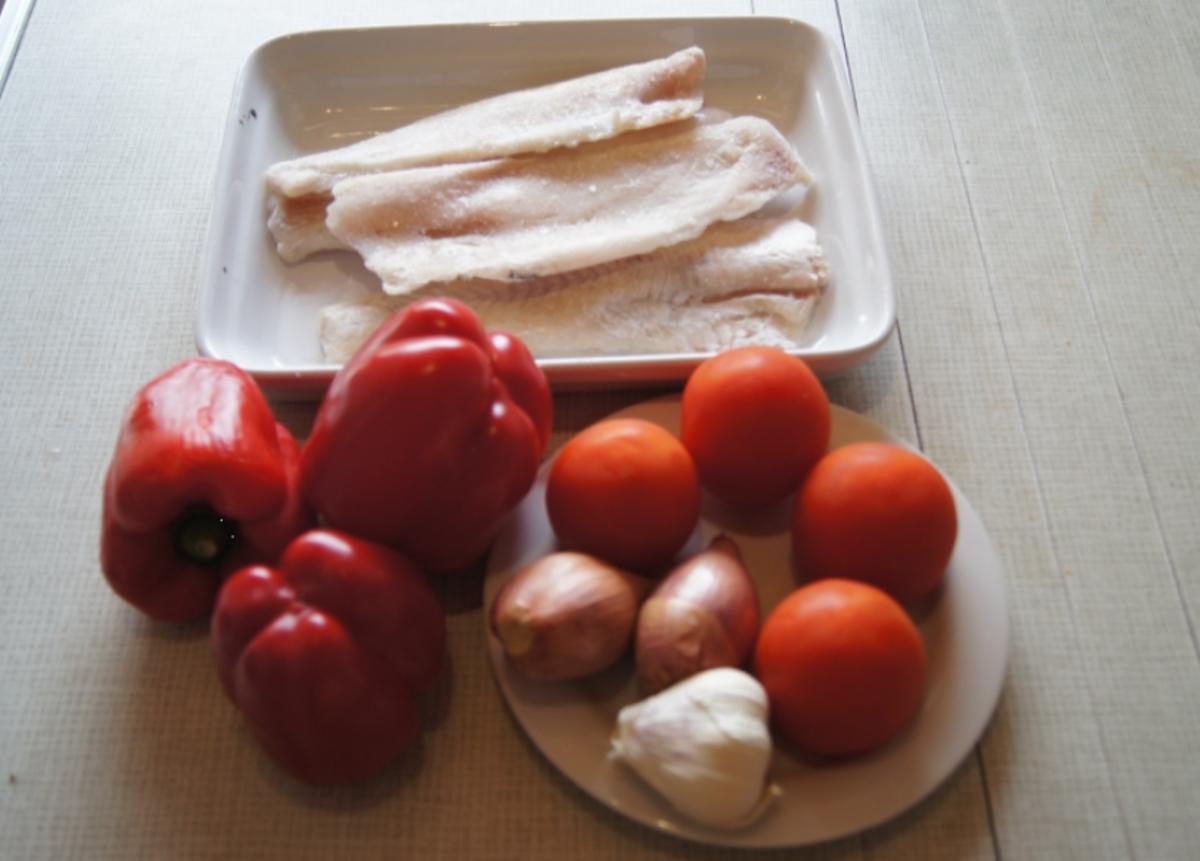 Seelachsfilet auf Tomaten-Paprika-Gemüse - Rezept - Bild Nr. 3637