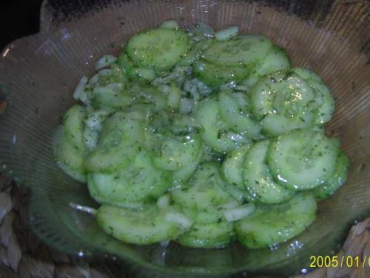 Bilder für Frischer Gurkensalat - Rezept