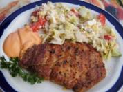 Schweine-Nackensteak mit Bauernsalat - Rezept - Bild Nr. 3639
