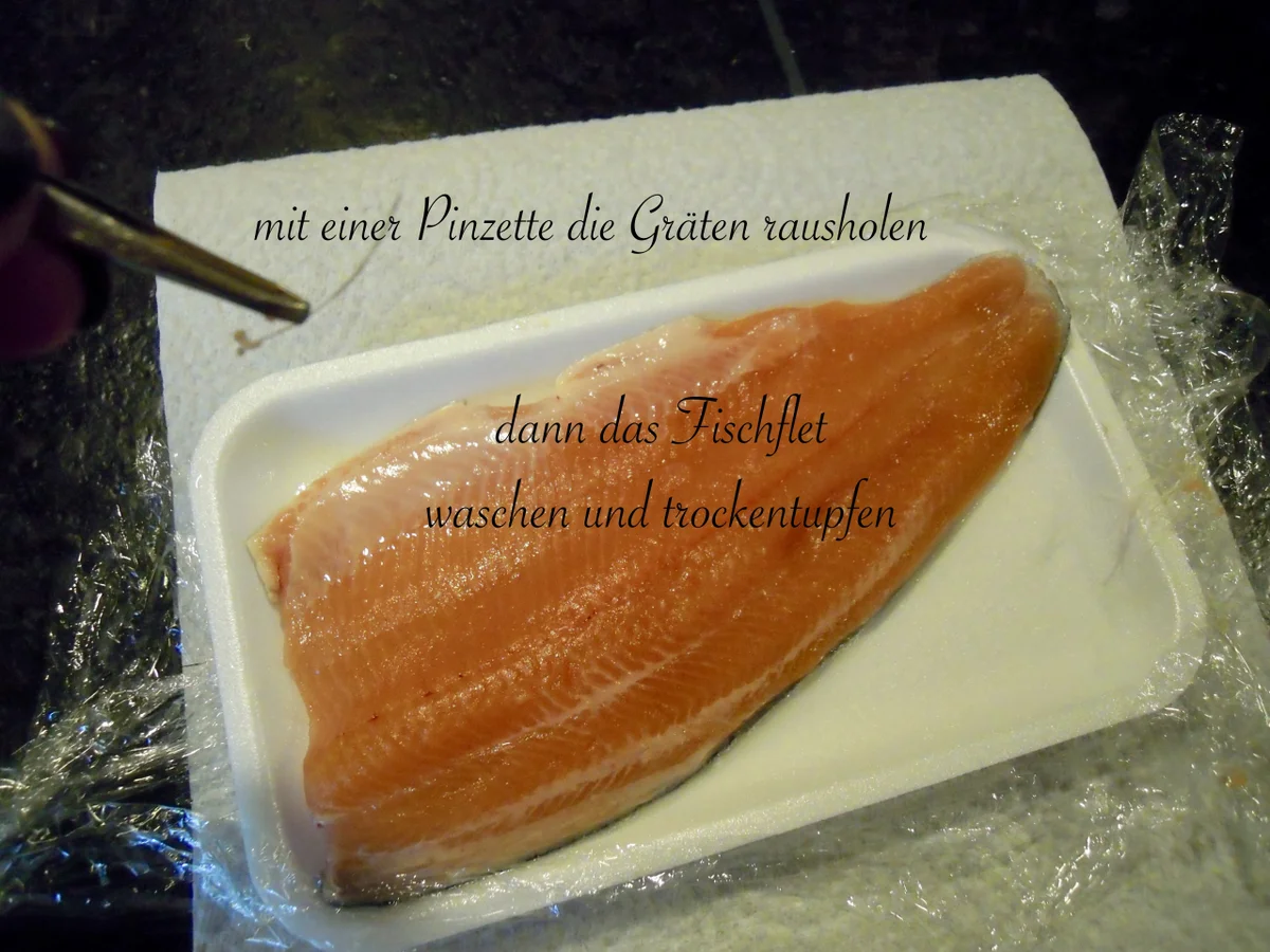 Rezept: Lachsforellenfilet mit Pasta in Pfirsich - Salsa - Sauce Bild Nr. 3640 Lachsforellenfilet mit Pasta in Pfirsich - Salsa - Sauce - Rezept - Bild Nr. 3640