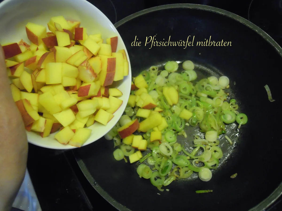 Rezept: Lachsforellenfilet mit Pasta in Pfirsich - Salsa - Sauce Bild Nr. 3644 Lachsforellenfilet mit Pasta in Pfirsich - Salsa - Sauce - Rezept - Bild Nr. 3644