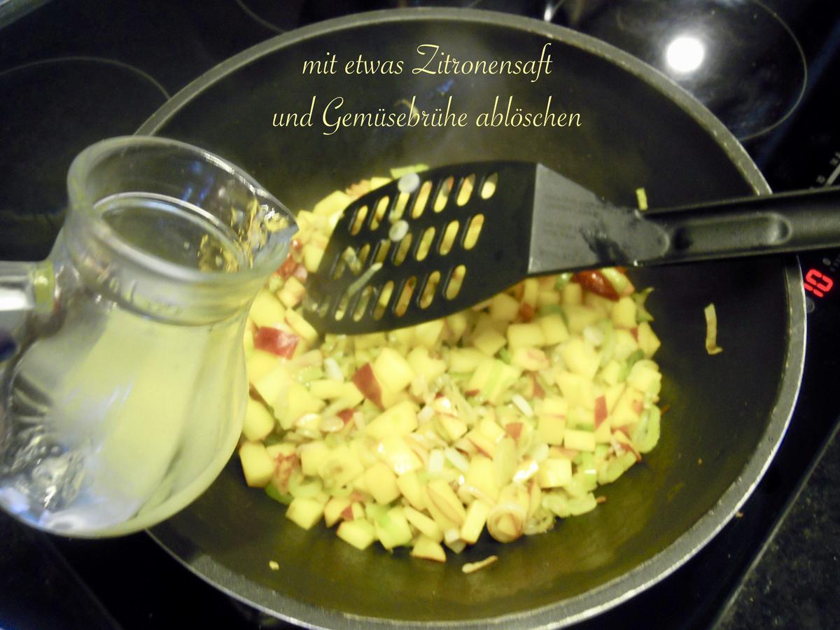 Lachsforellenfilet mit Pasta in Pfirsich - Salsa - Sauce - Rezept - Bild Nr. 3648