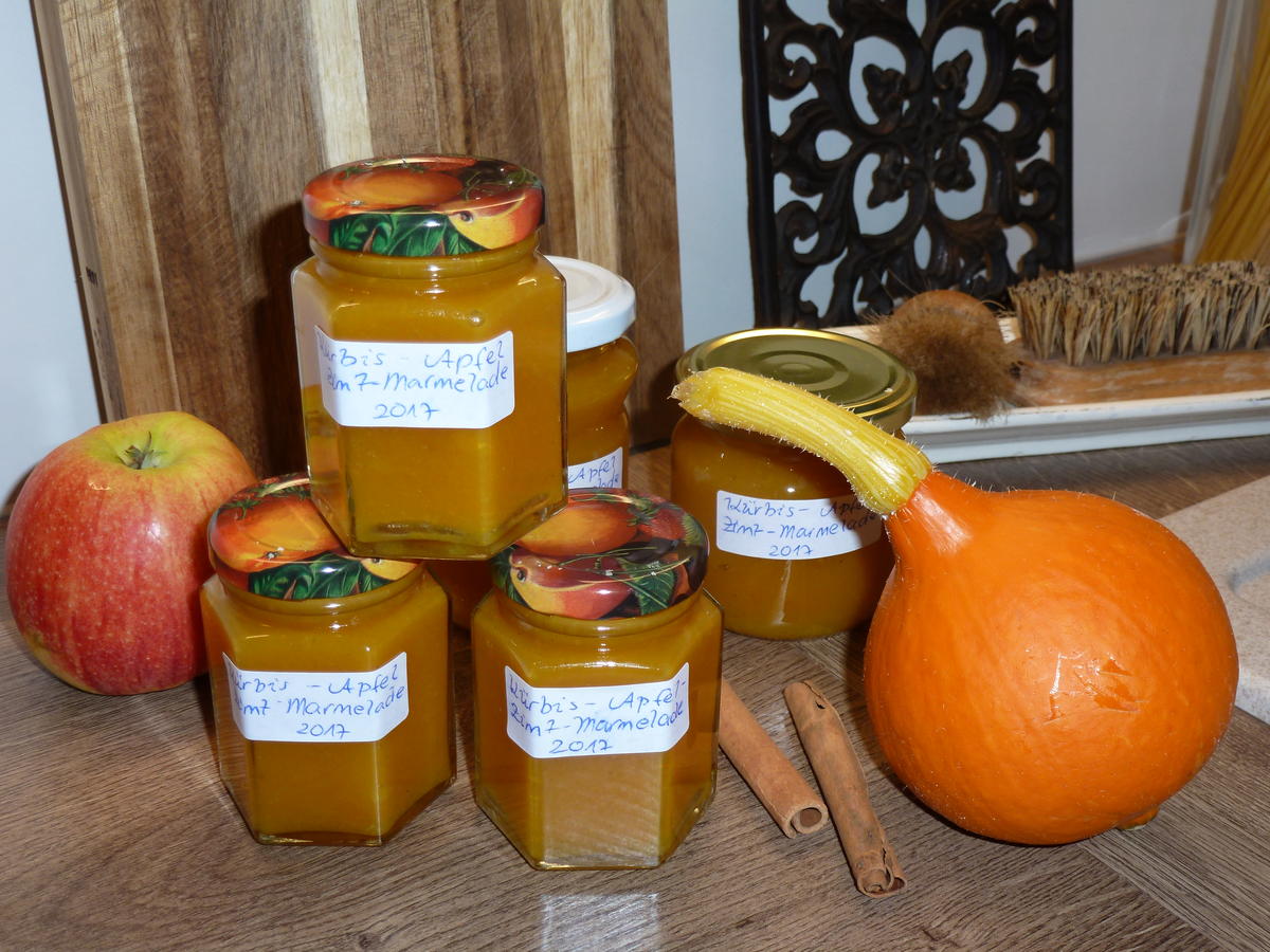 Kürbis-Apfel-Marmelade - Rezept mit Bild - kochbar.de