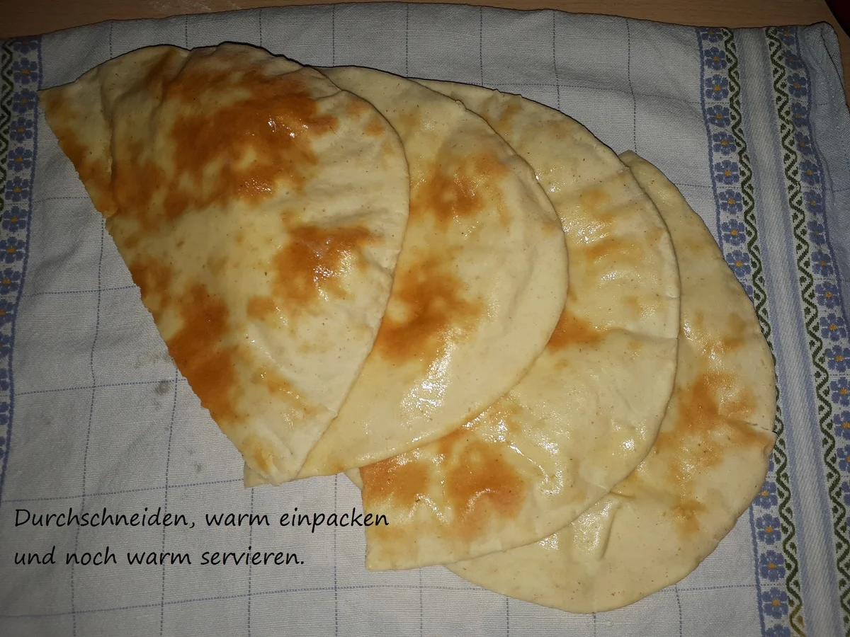 indisch: Naan -  Fladenbrot mit Joghurt - Rezept - Bild Nr. 3704