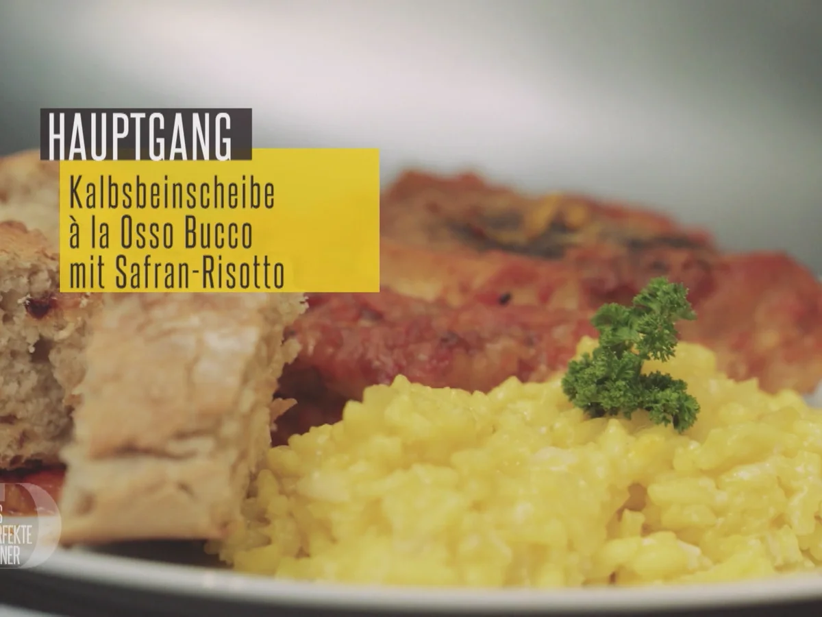 Kalbsbeinscheibe Ossobuco mit Safran-Risotto - Rezept - Bild Nr. 2