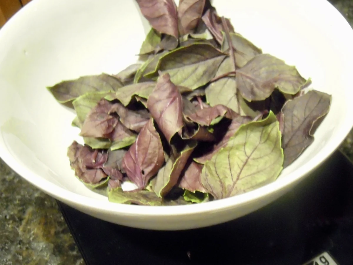 Pesto aus rotem Basilikum - Rezept - Bild Nr. 3671