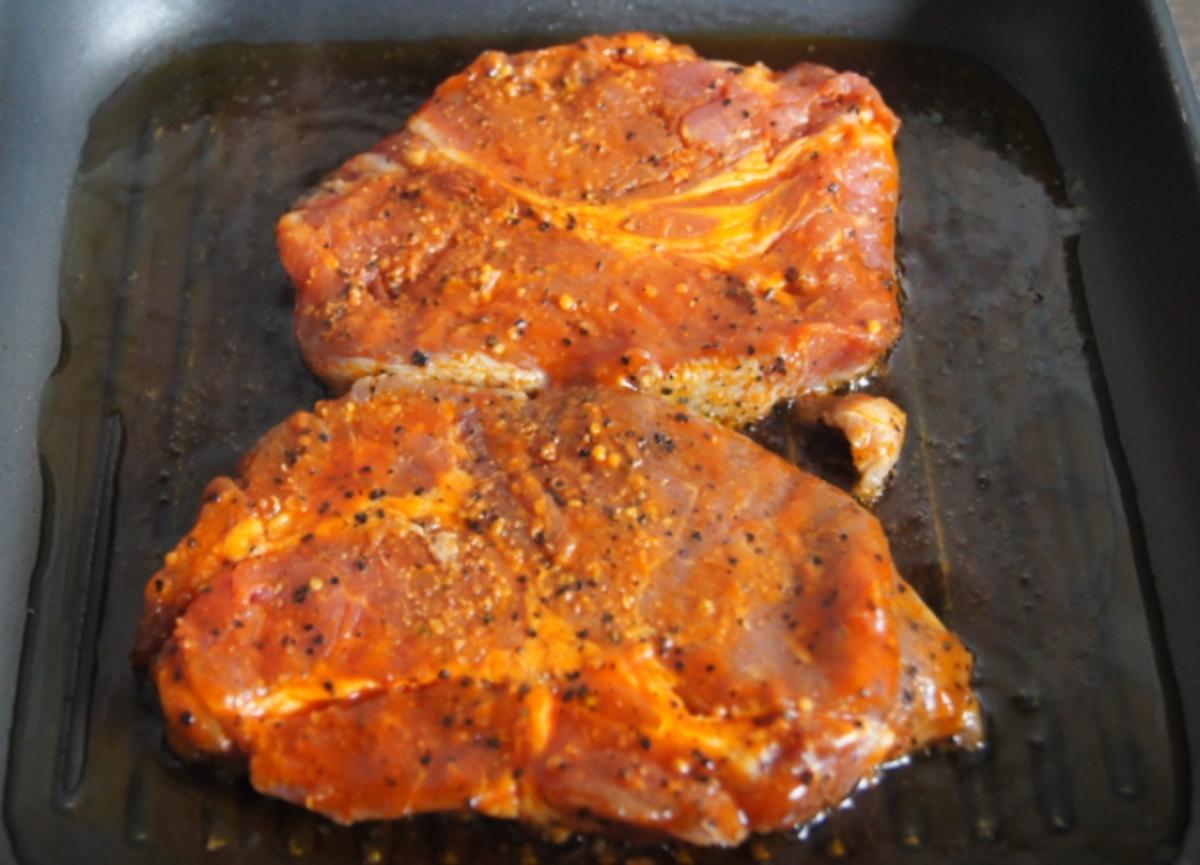 Paprika-Steak mit Mais und Drillingen - Rezept - Bild Nr. 3