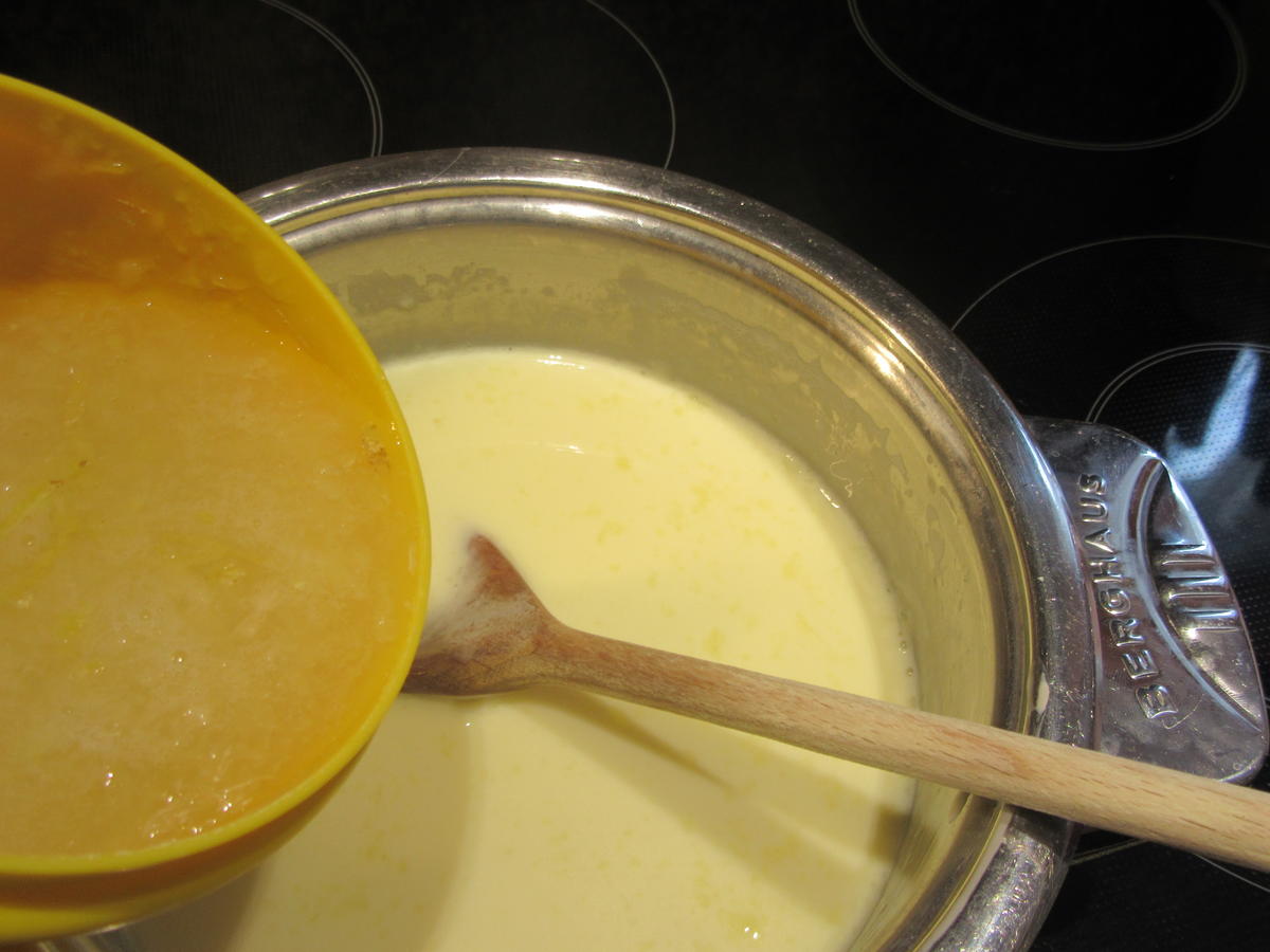 Dessert: Zitronen-Pannacotta auf Kirschgrütze mit Schokoladenkeks - Rezept - Bild Nr. 3673