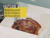 Milchkalbskotelette auf Steinpilzen mit Tomatensoße an Kartoffel-Sellerie-Püree - Rezept - Bild Nr. 2