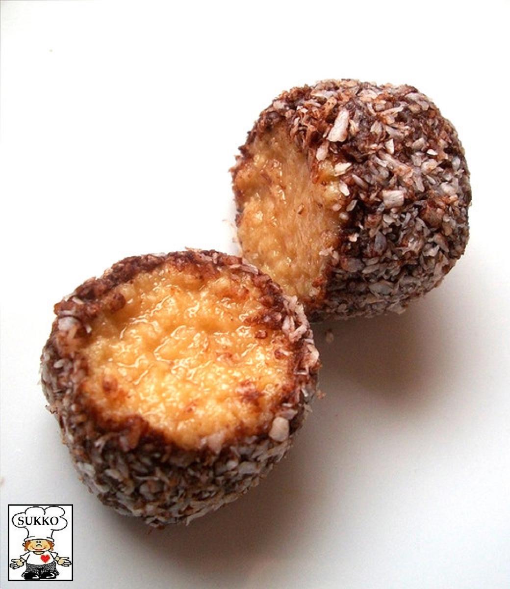Konfekt/Süßware - Kokos - Erdnuss - Pralinen - Rezept - Bild Nr. 3675