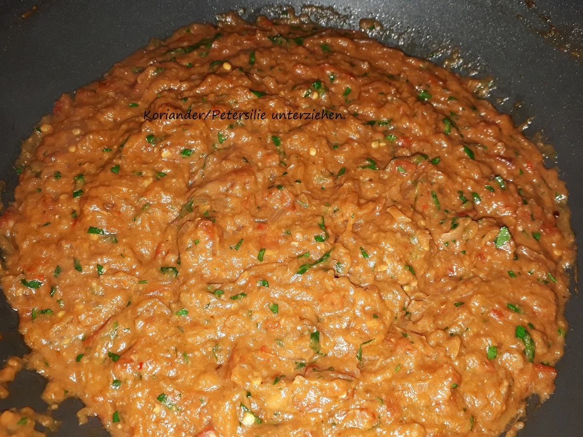 Rezept: indisch: Punjabi Baingan Bharta - Auberginen-Mus nach Art des Punjab Bild Nr. 3706 indisch: Punjabi Baingan Bharta - Auberginen-Mus nach Art des Punjab - Rezept - Bild Nr. 3706