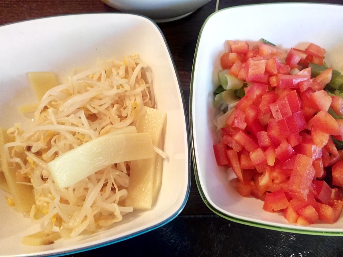 Gebratene Nudeln mit Hühnerfleisch (Chinesisch) - Rezept - Bild Nr. 3701