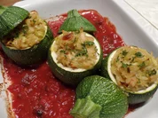 Zucchini mit Reisnudel-Füllung - Rezept - Bild Nr. 3697