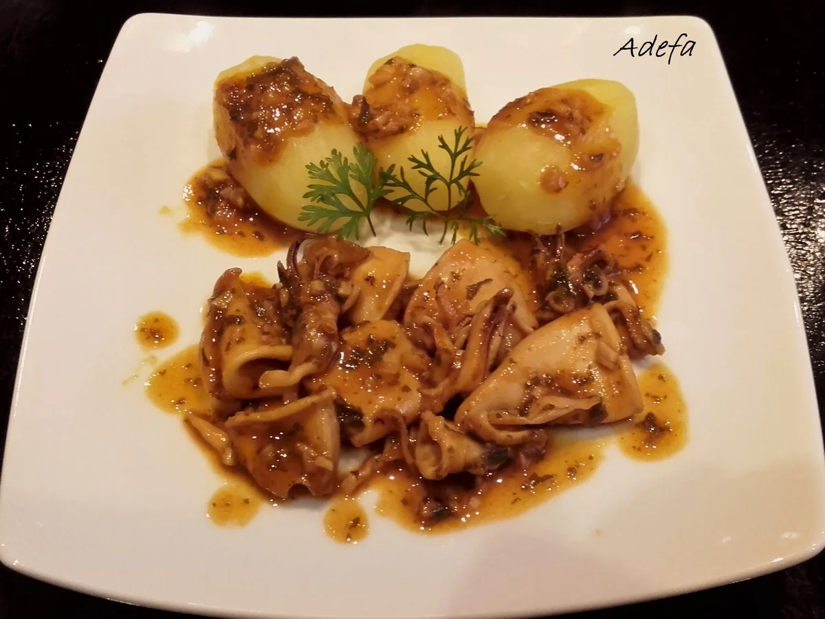 Lulas fritas à Algarvia ~ Tintenfisch nach Algarve Art - Rezept - Bild Nr. 3700