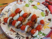 Würstchen-Gemüse-Spieße mit Jogurt-Meerrettich-Honig-Sauce - Rezept - Bild Nr. 2