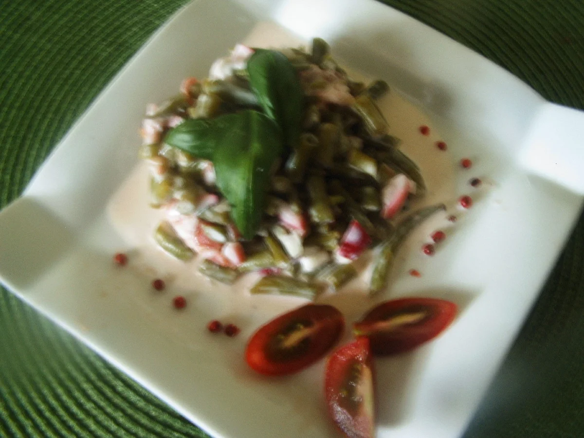 Bohnensalat mit Creme fraiche - Rezept - Bild Nr. 3697