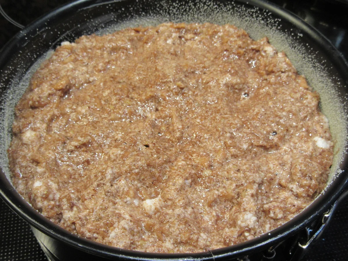 Backen: Apfel-Schoko-Kuchen mit Karamell-Ganache - Rezept - Bild Nr. 3704