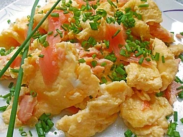 Rezept: Rührei mit Räucherlachs Bild Nr. 3698 Rührei mit Räucherlachs - Rezept - Bild Nr. 3698