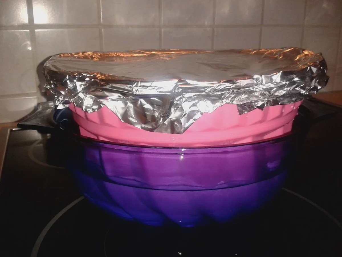 Spinat-Pudding mit Champignon-Petersilien-Schmand - Rezept - Bild Nr. 3701