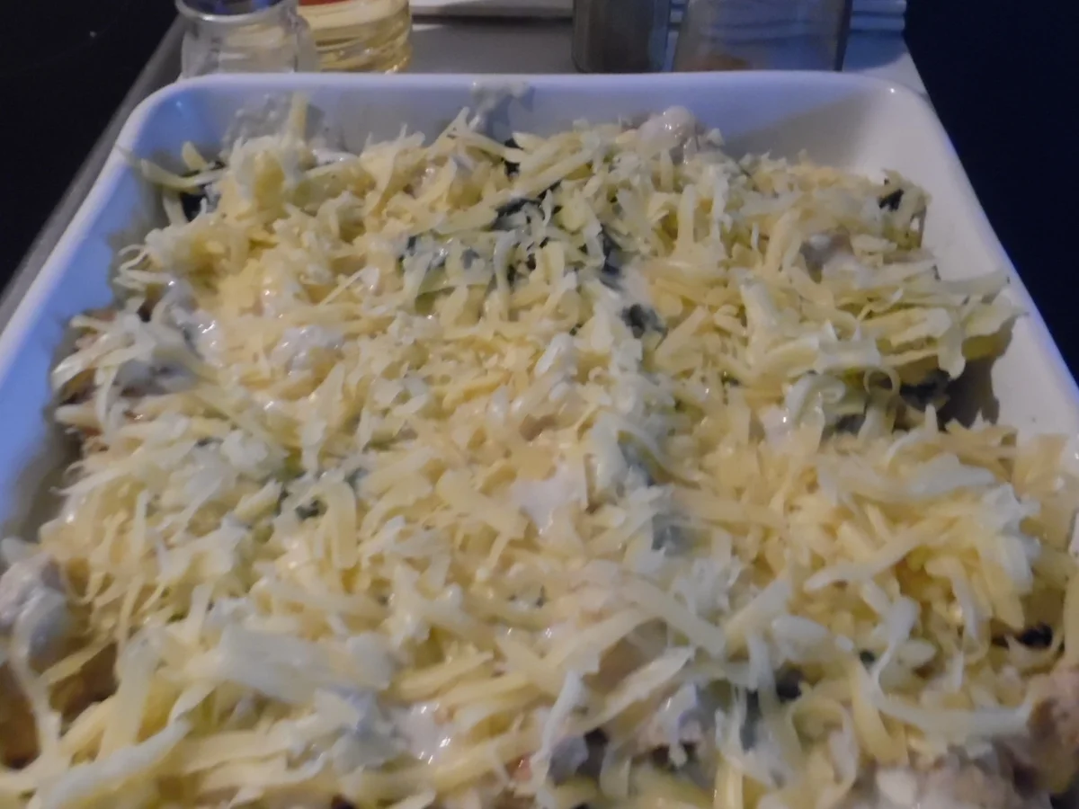 Gnocchi-Auflauf mit Pute und Spinat - Rezept - Bild Nr. 3700