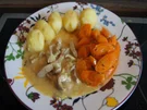 Kalbfleischgeschnetzeltes mit Honigmöhren und Pellkartoffeldrillingen - Rezept - Bild Nr. 3711