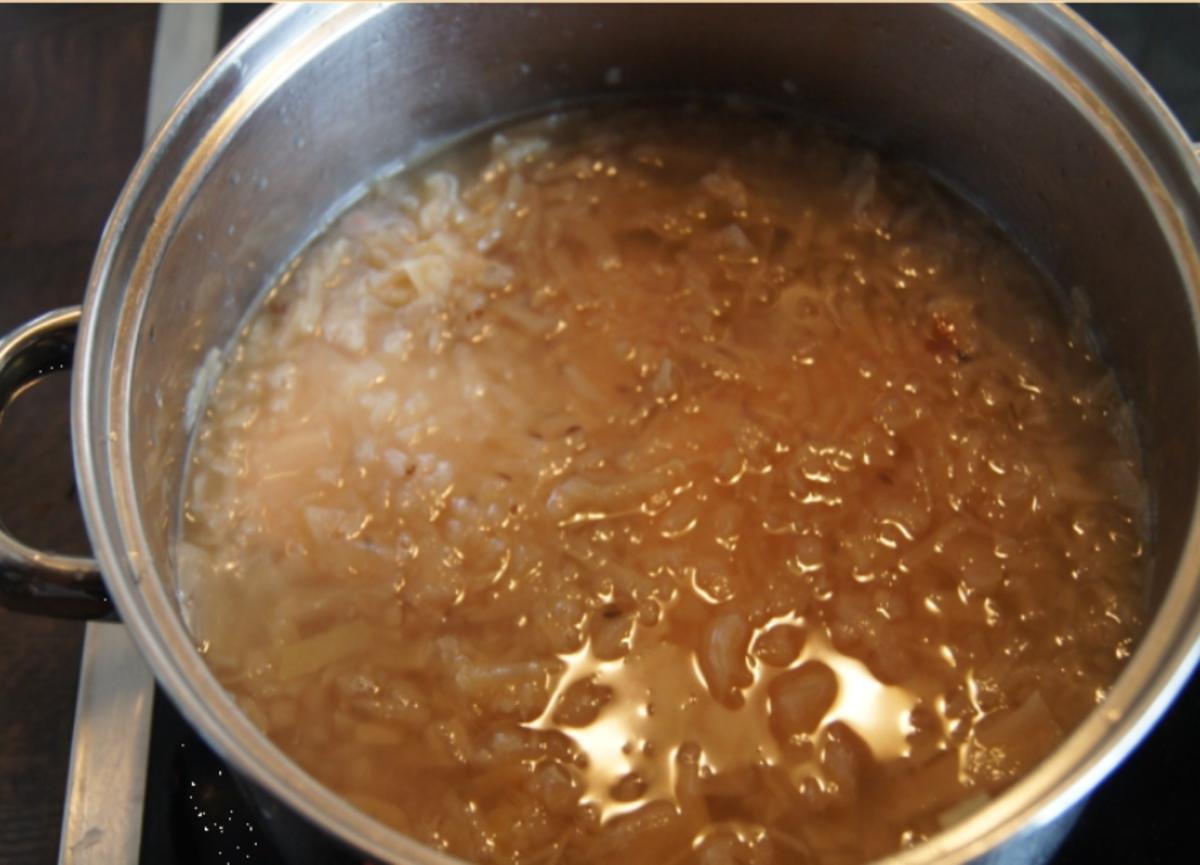 Kasseler auf tschechischen Sauerkraut mit Meerrettich-Kartoffelstampf - Rezept - Bild Nr. 3718