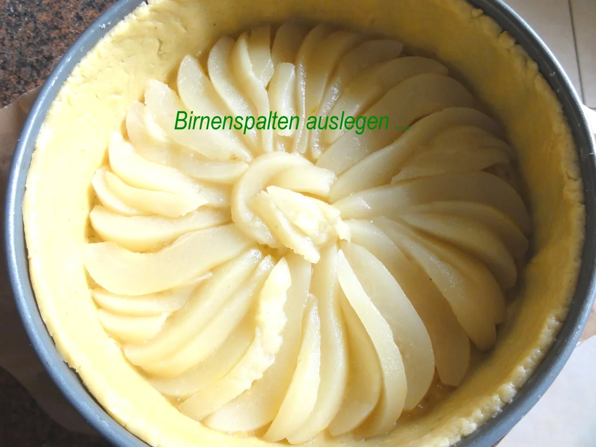 Rezept: Mürbeteig: BIRNEN ~ SCHMAND ~ KUCHEN Bild Nr. 3762 Mürbeteig: BIRNEN ~ SCHMAND ~ KUCHEN - Rezept - Bild Nr. 3762