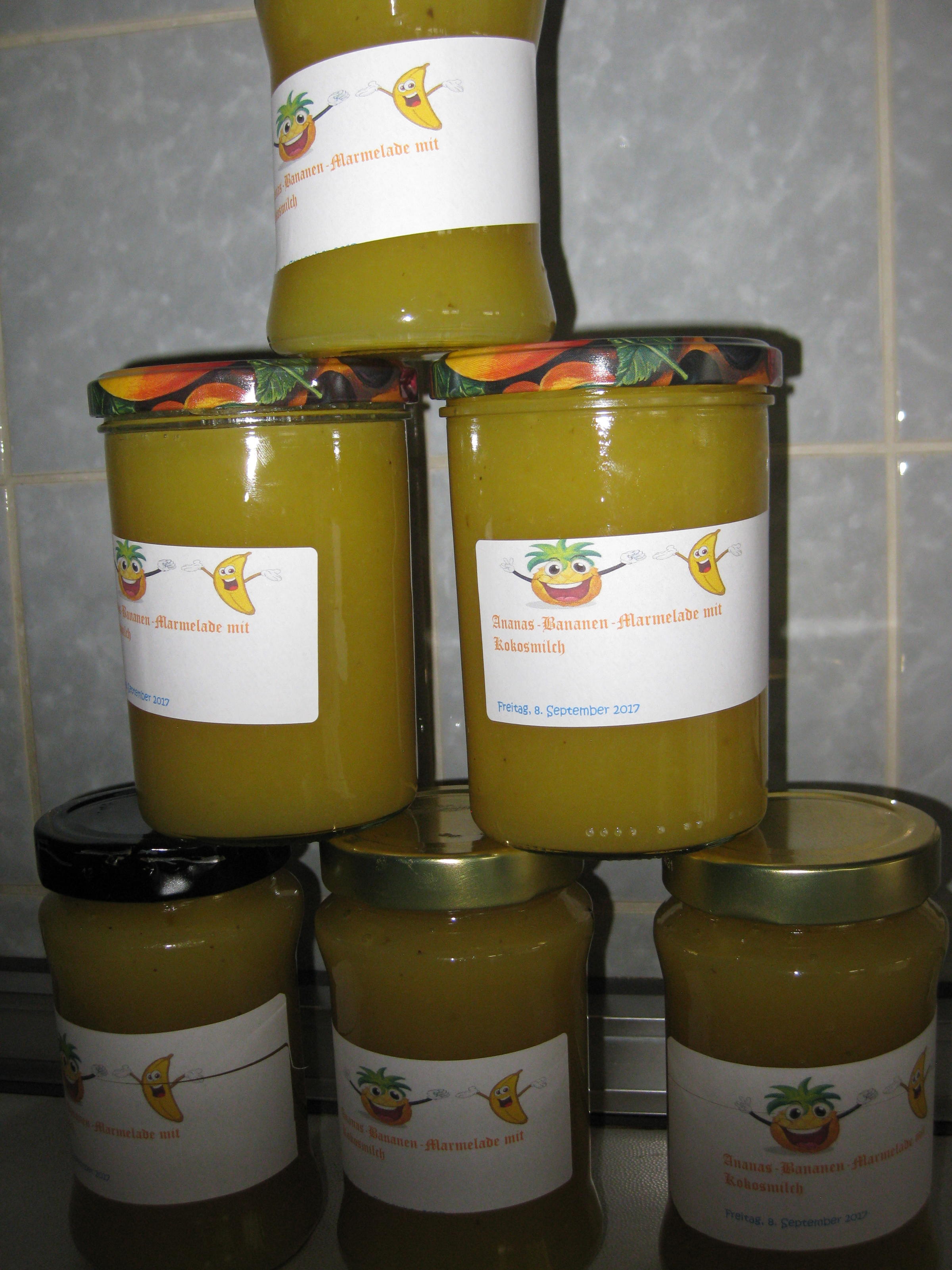 Ananas-Bananen-Marmelade mit Kokosmilch - Rezept von eagle-Peter ...