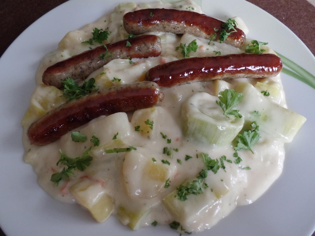 Lauchgemüse mit Sahne und Speck Rezepte