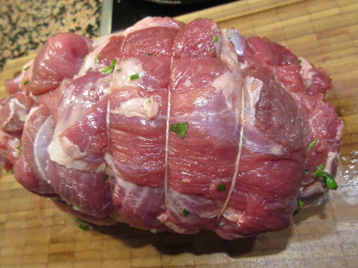 Rezept: Fleisch: Gefüllte Lammkeule Bild Nr. 3773 Fleisch: Gefüllte Lammkeule - Rezept - Bild Nr. 3773