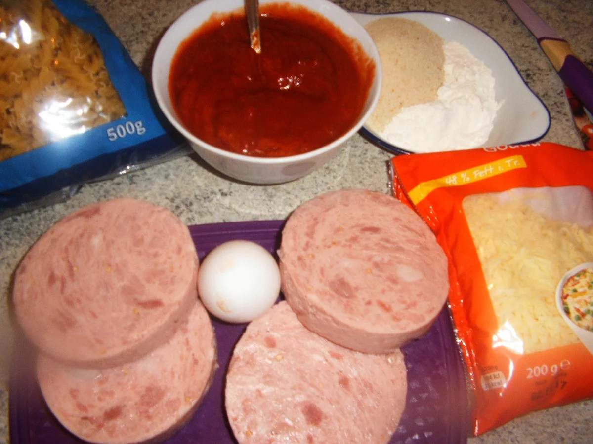 Rezept: Nudel-Jägerschnitzel-Auflauf Bild Nr. 3 Nudel-Jägerschnitzel-Auflauf - Rezept - Bild Nr. 3