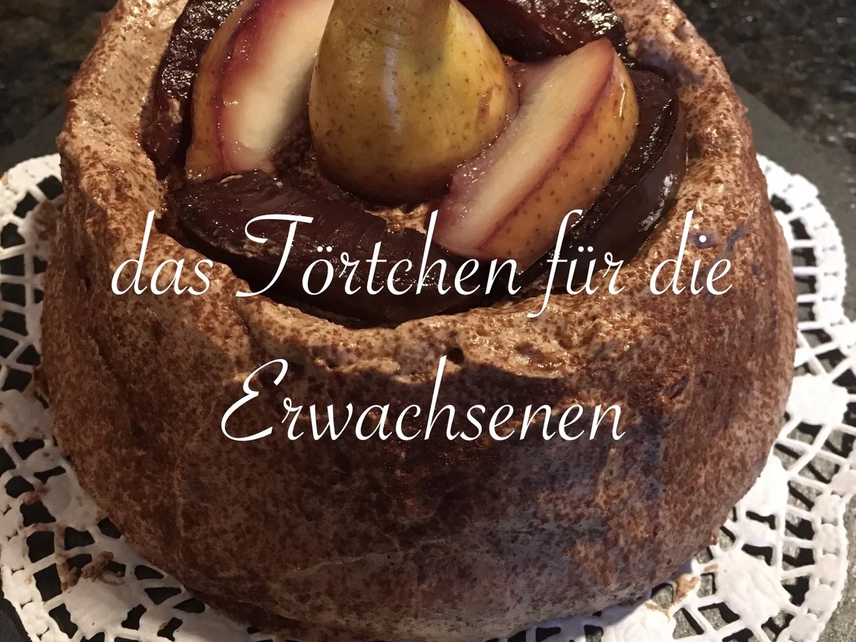 2 verschiedene Schokotörtchen mit Pistazien - Schoko - Sahne -  Füllung - Rezept - Bild Nr. 3788
