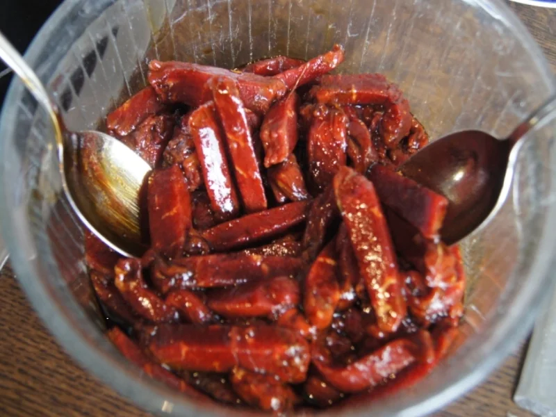 Rindfleischstreifen mit Gemüse im Wok und Basmati Reis - Rezept - Bild Nr. 3789