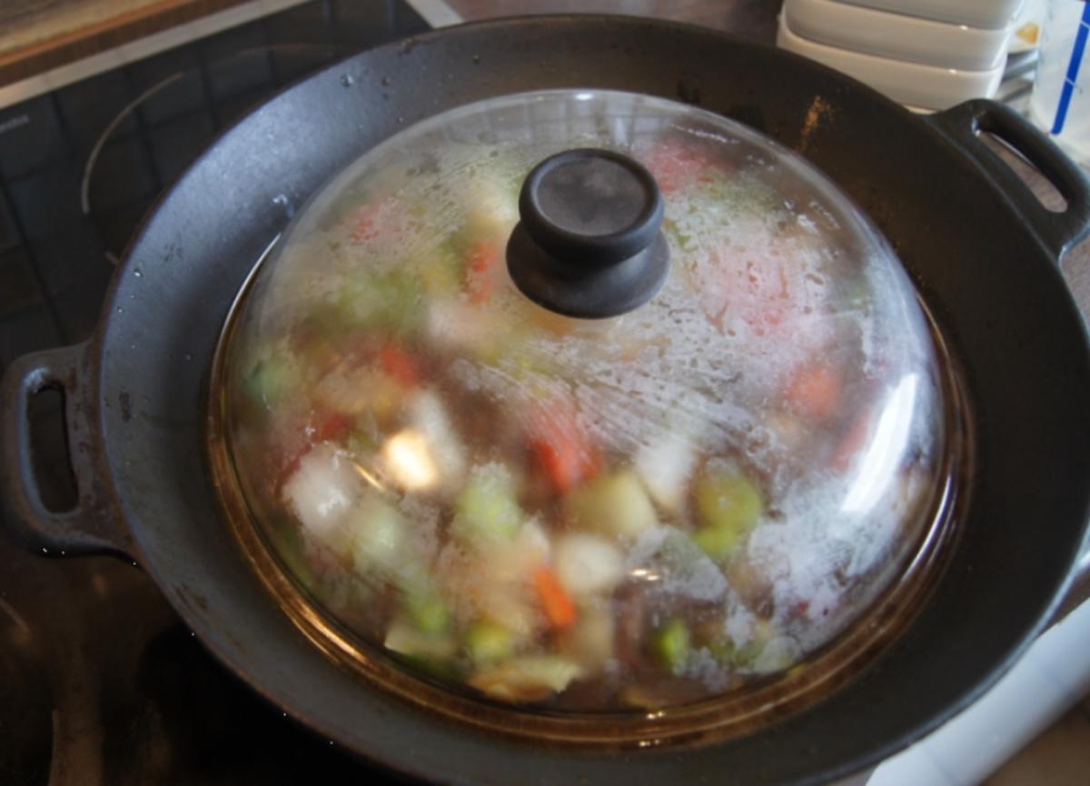 Rindfleischstreifen mit Gemüse im Wok und Basmati Reis - Rezept - Bild Nr. 3795