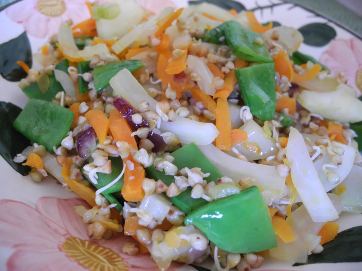 Gemüsepfanne mit gekeimten Buchweizen - Rezept - Bild Nr. 3788