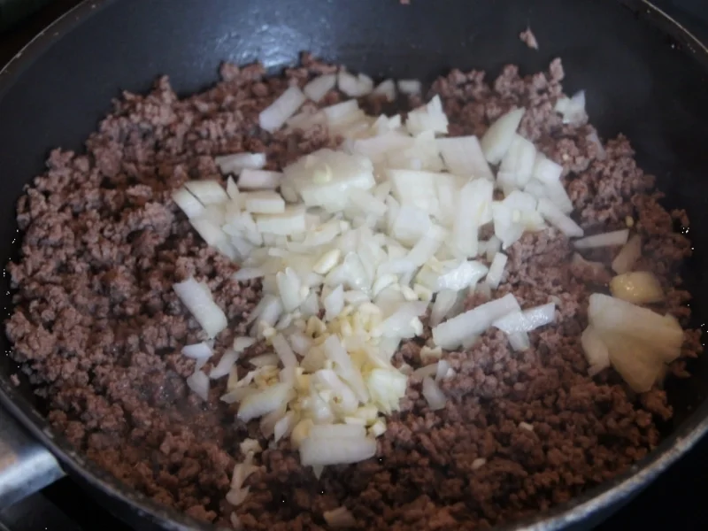 Rinderhackfleisch-Zucchini-Pfanne mit Drillingen - Rezept - Bild Nr. 3793