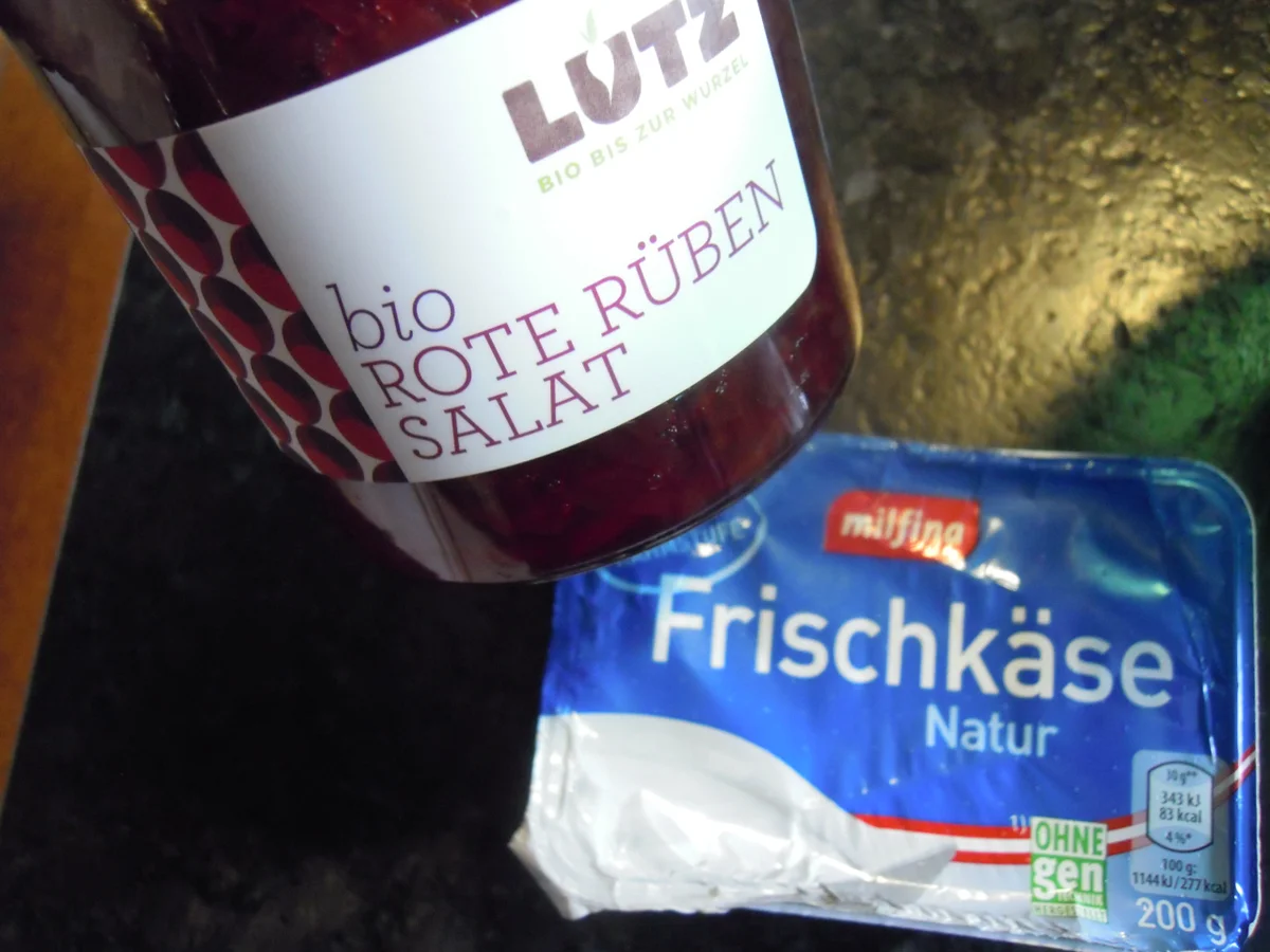 Cremiger Rote Rüben Aufstrich / bzw. Rote Bete Aufstrich - Rezept - Bild Nr. 3822
