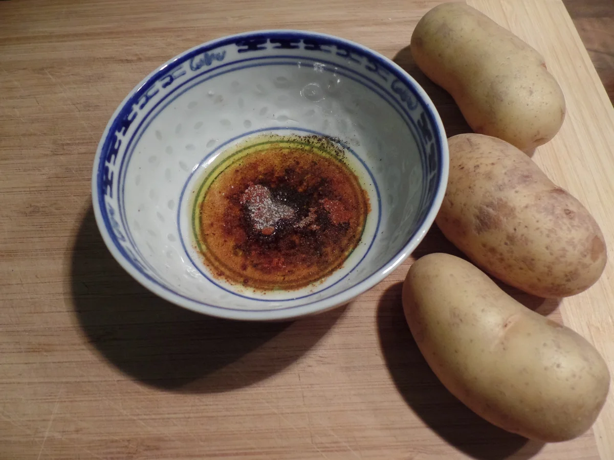 Rezept: Rumpsteak mit Pfeffer-Salsa-verde und Kartoffelspieße Bild Nr. 3814 Rumpsteak mit Pfeffer-Salsa-verde und Kartoffelspieße - Rezept - Bild Nr. 3814