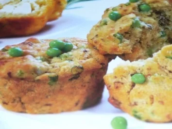 Hackfleisch-Erbsen-Muffins - Rezept