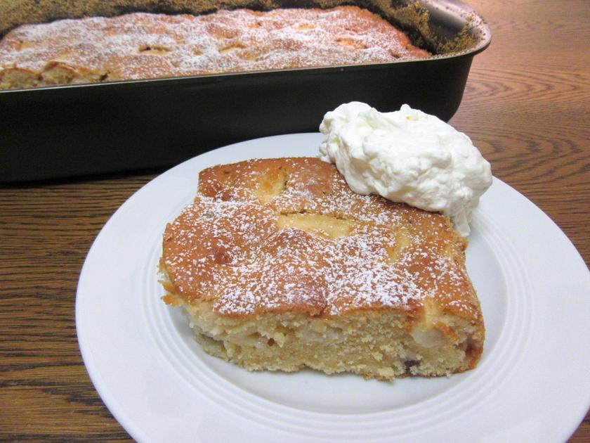 Dessert: Warme Apfelschnitten mit Karamell-Sahne - Rezept - kochbar.de