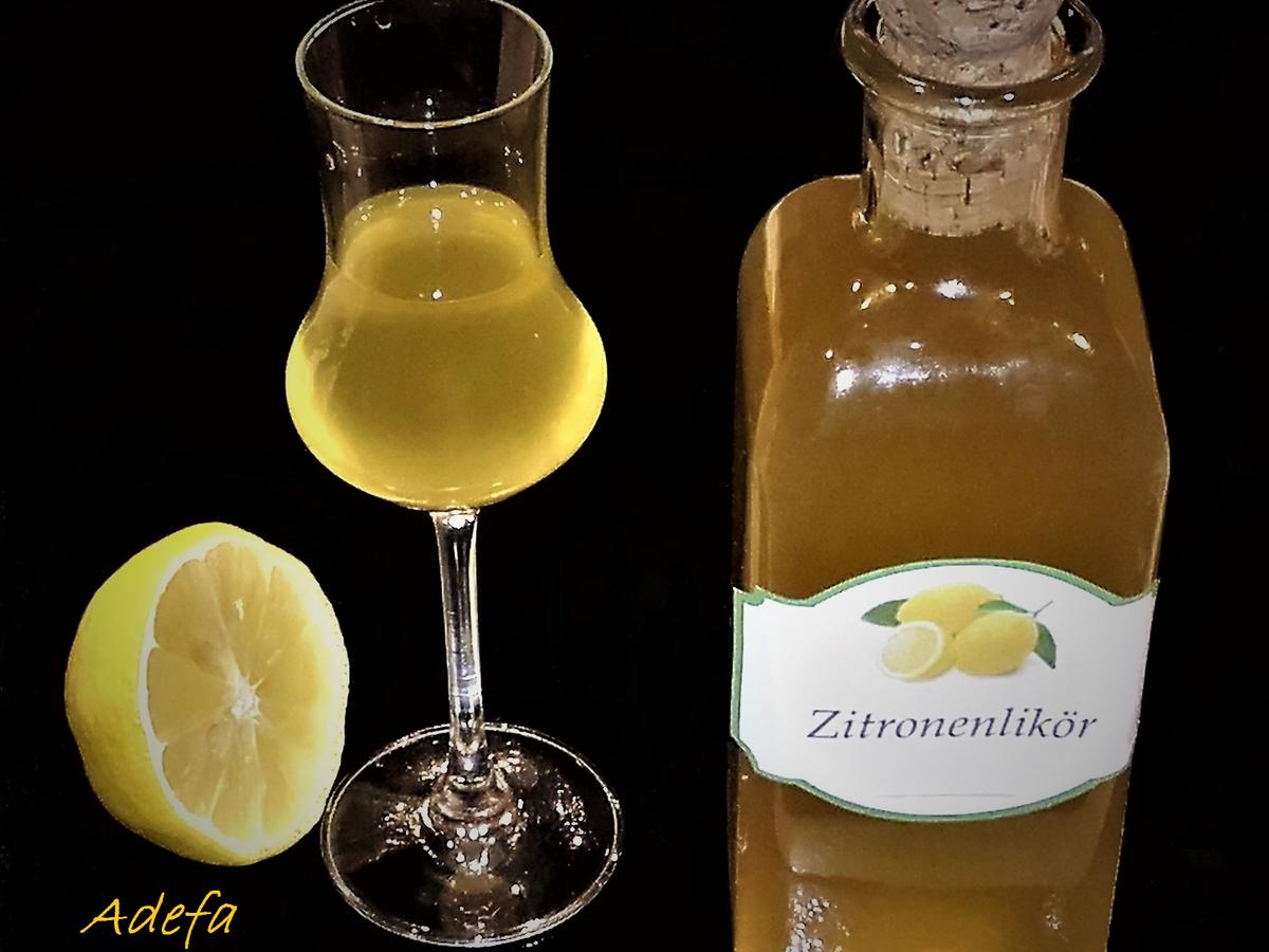 Zitronen - Likör - Rezept mit Bild - kochbar.de