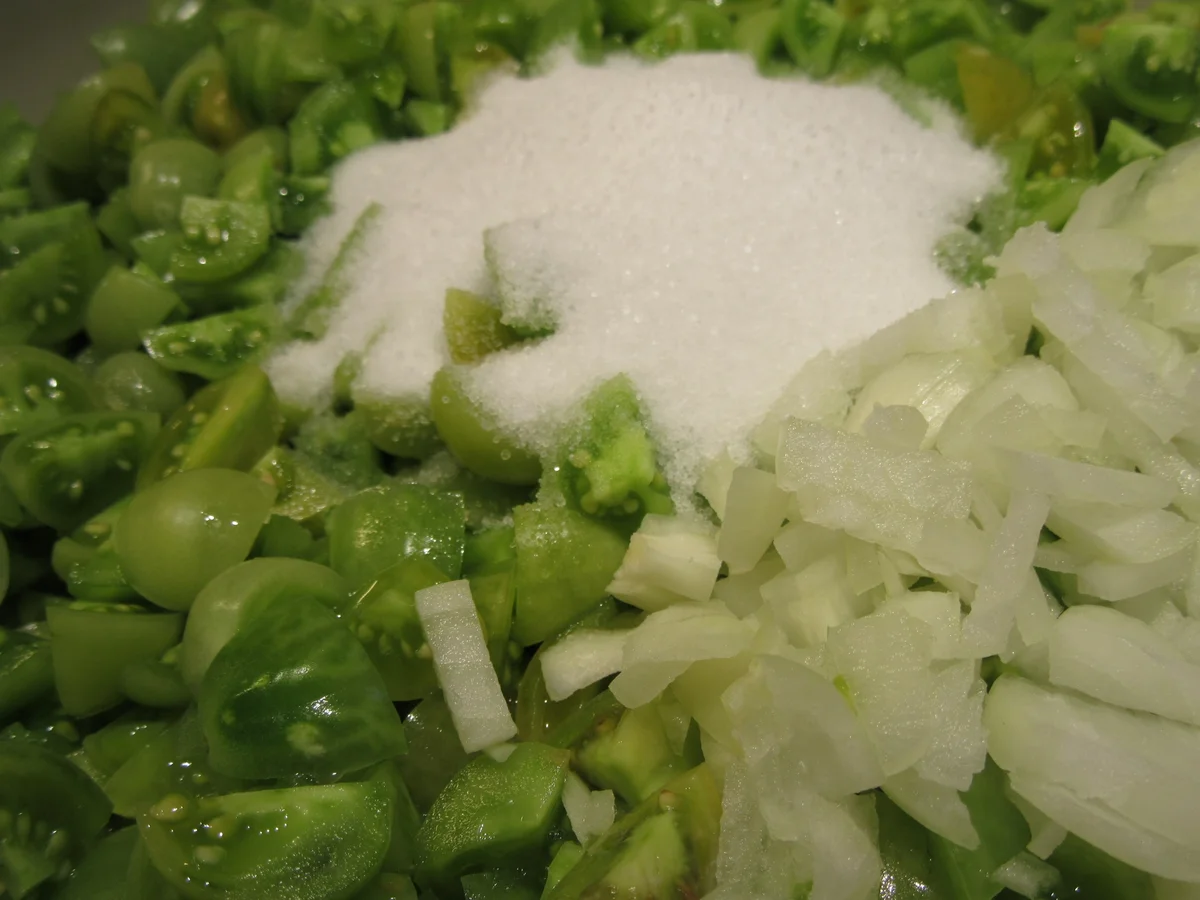 Vorrat: Grüne-Tomaten-Chutney - Rezept - Bild Nr. 3813