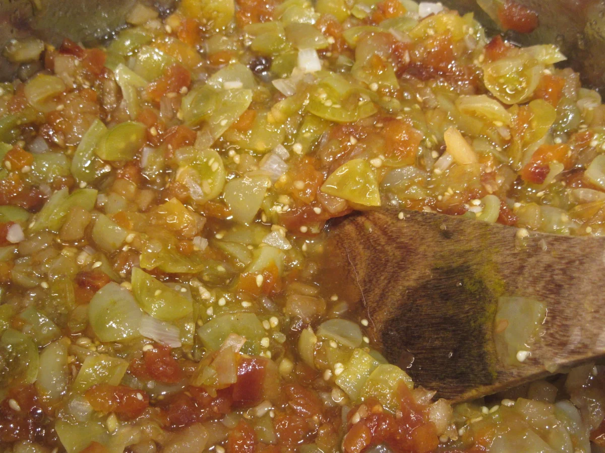Vorrat: Grüne-Tomaten-Chutney - Rezept - Bild Nr. 3819