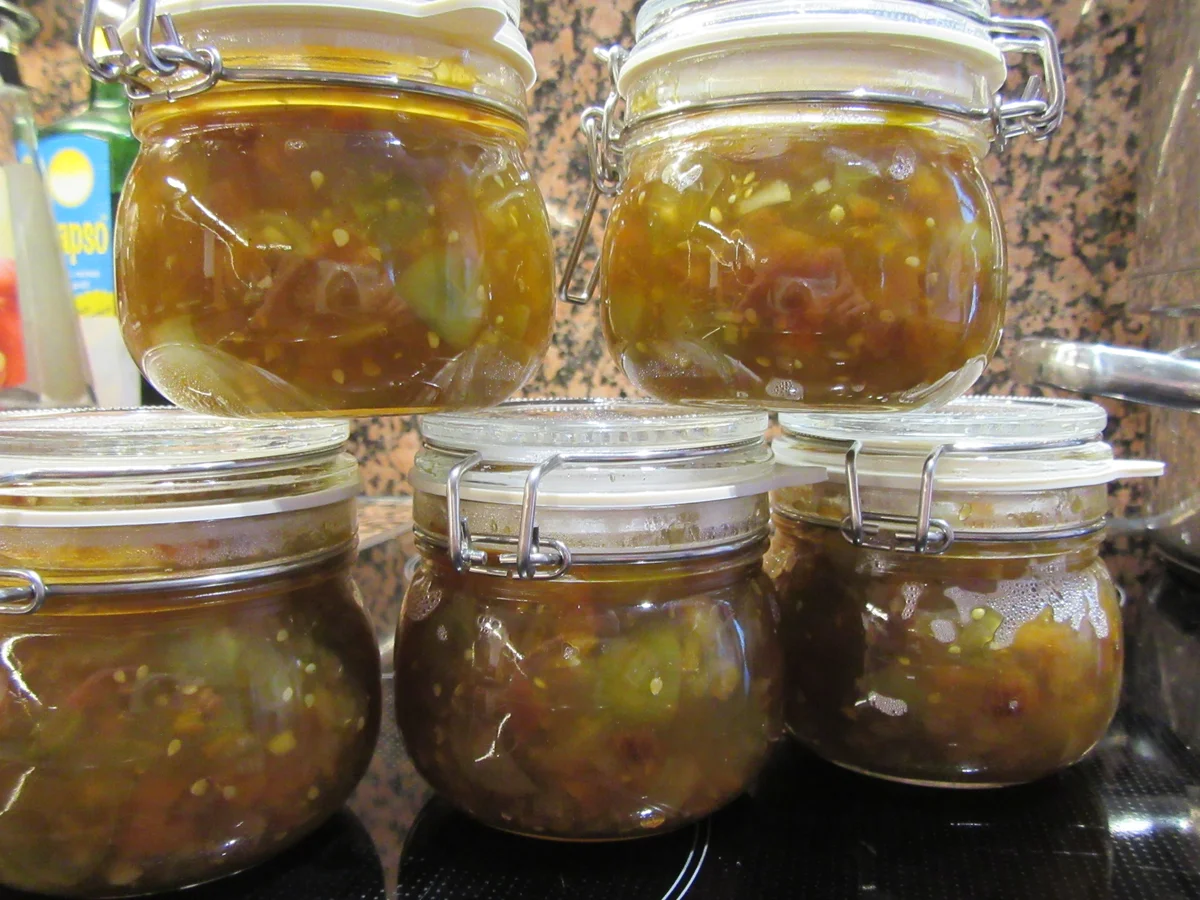 Vorrat: Grüne-Tomaten-Chutney - Rezept - Bild Nr. 3821