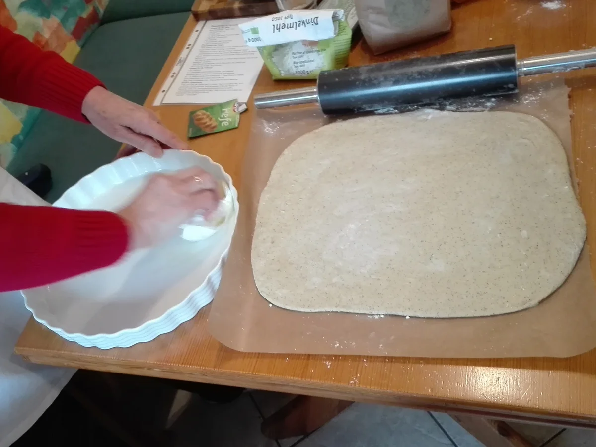 Rezept: Pizzakranz mit Spinatfüllung Bild Nr. 3848 Pizzakranz mit Spinatfüllung - Rezept - Bild Nr. 3848