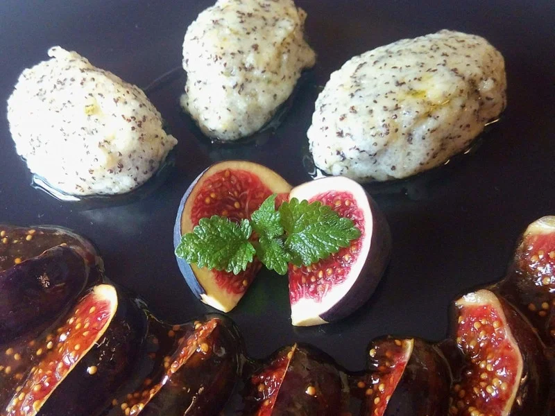 Rezept: Mohn - Grieß - Nocken an Honig - Feigen ... Bild Nr. 3824 Mohn - Grieß - Nocken an Honig - Feigen ... - Rezept - Bild Nr. 3824