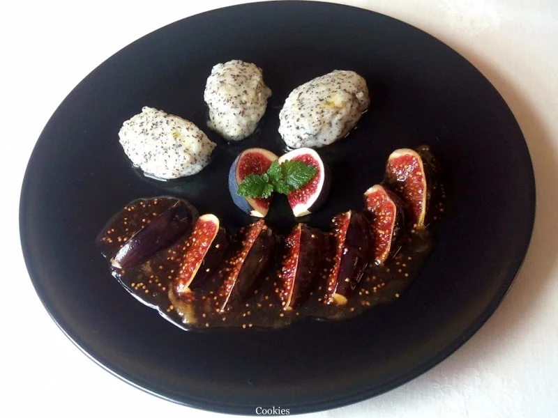 Rezept: Mohn - Grieß - Nocken an Honig - Feigen ... Bild Nr. 3835 Mohn - Grieß - Nocken an Honig - Feigen ... - Rezept - Bild Nr. 3835