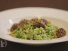 Erbsenrisotto mit Morcheln & Artischocken-Agnolotti mit Parmesan (Roland Trettl) - Rezept - Bild Nr. 2